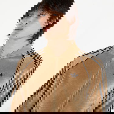 Träningsoverall adidas Originals SST Adicolor Velour Track Top Brun | JX1561, 2