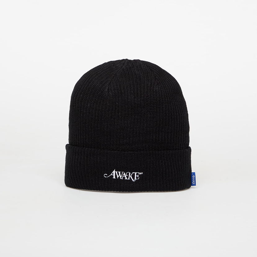 Mössa Awake NY Awake NY Loose Gauge Knit Beanie Universal Svart | AWK-FW25-HT002-BLK