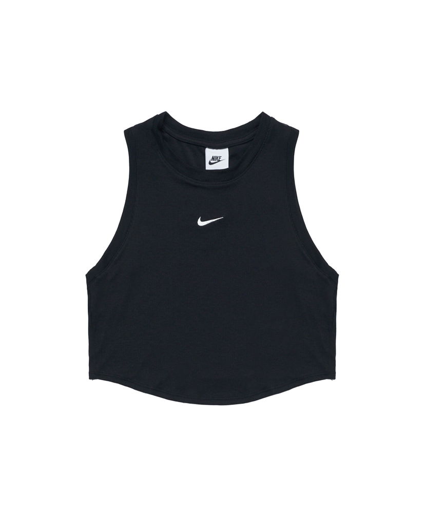 Linne Nike WMNS ESSENTIALS RIBBED CROPPED Svart | FB8279-010