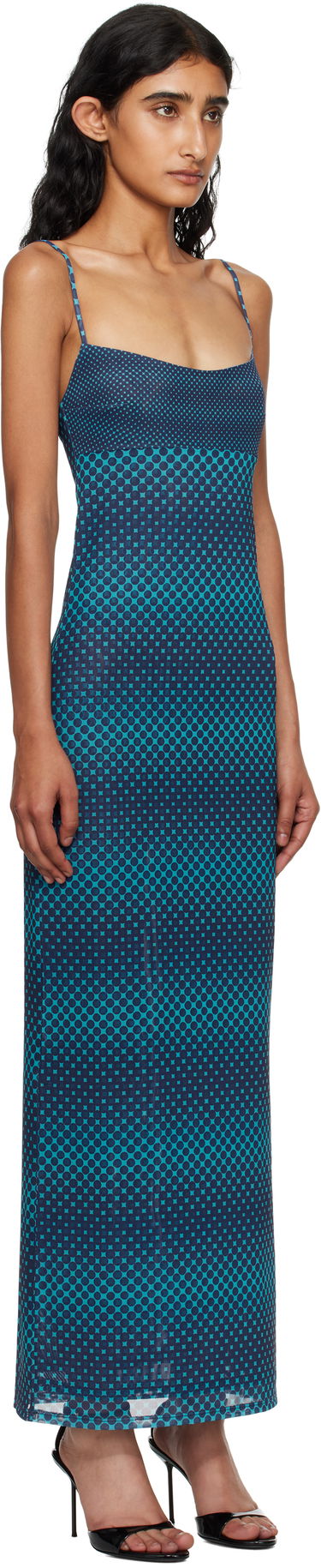 Klä Miaou Miaou Thais Maxi Dress Blå | 5019PM1WRP, 1