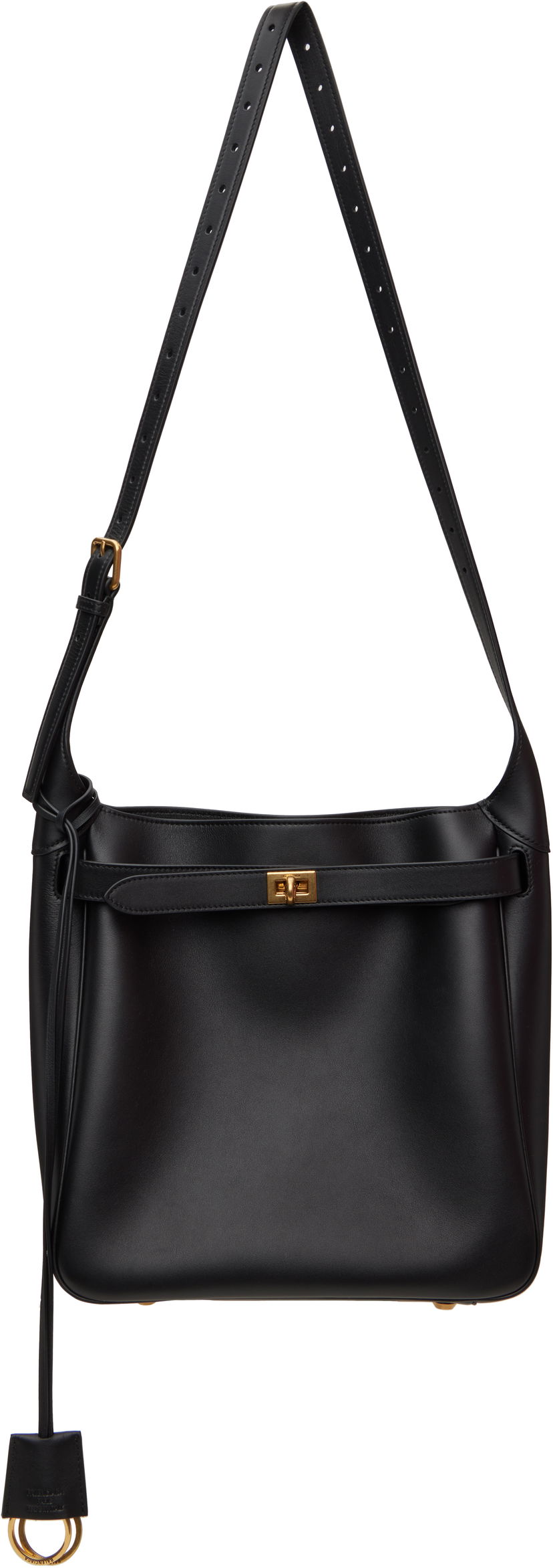 Axelväska Balenciaga Balenciaga Bel Air Small Shoulder Bag Svart | 811018-2ABAV