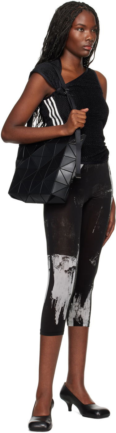 Axelväska BAO BAO ISSEY MIYAKE Geometric Patterned Black Shoulder Bag Svart | BB48AG491, 3