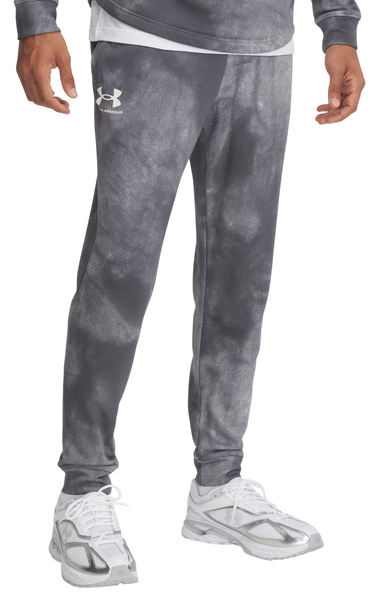 Träningsbyxor Under Armour Rival Terry AOP Joggers Grå | 1390143-025, 0