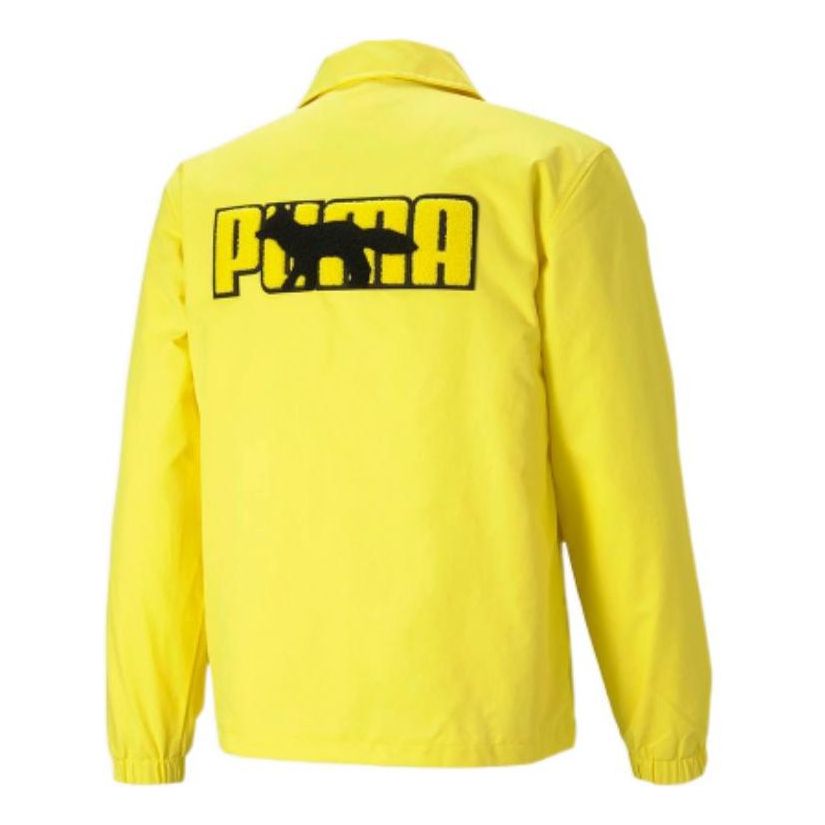 Vindjacka Puma Kitsune Coach Jacket Gul | 530430-30