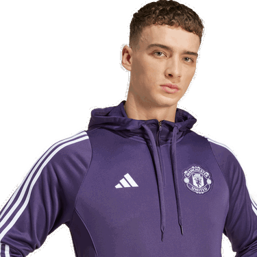 Sweatshirt adidas Originals Manchester United Training Hoodie Purpur | jp3242, 3