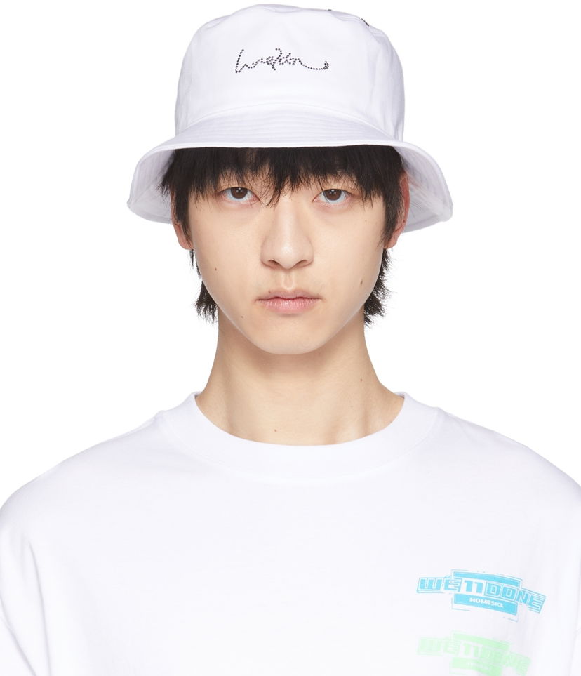 Keps We11done We11done Hotfix Star Bucket Hat Vit | WD-AH1-22-410-U-WH