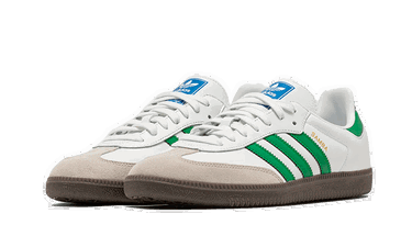 Sneakers och skor adidas Originals Samba OG White Green Vit | IG1024, 2