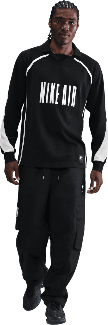 Polotröja Nike Air Football Long-Sleeved Polo Shirt Svart | hv1320-010, 1