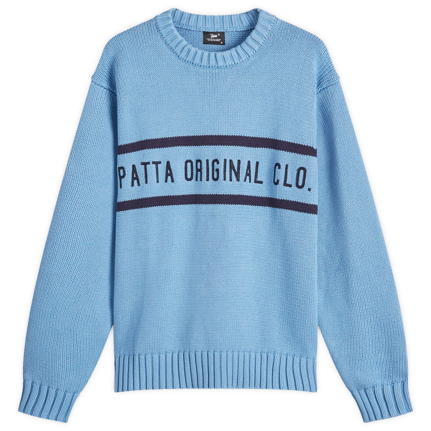 Sweater Patta Knitted Jumper Dusty Blue Small Blå | POC-AW24-7000-324-0341-144, 0