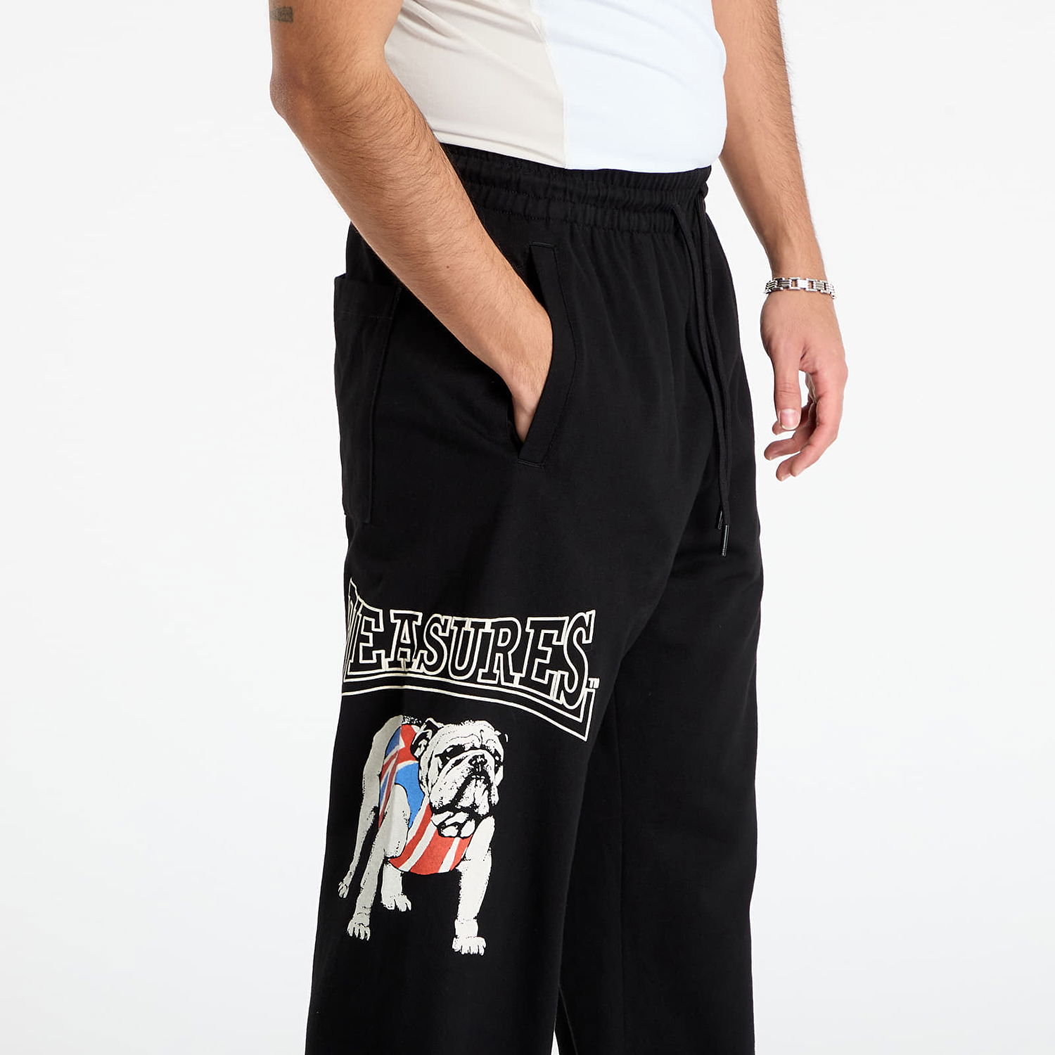 Träningsbyxor Pleasures Bulldog Cotton Pants Svart | P25F048-BLACK, 1