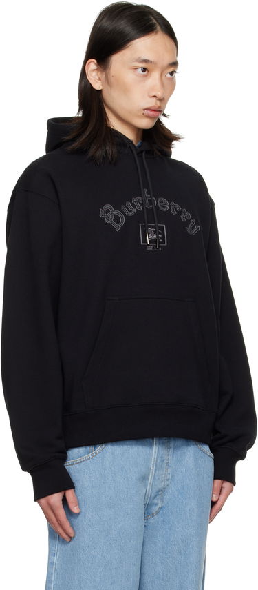 Sweatshirt Burberry Burberry Gothic Logo Hoodie Svart | 8116111, 1
