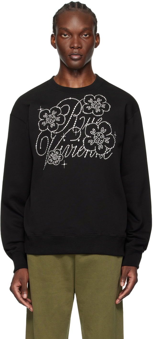 Sweatshirt KENZO Black Paris Constellation Sweatshirt Svart | FE65SW2284MG