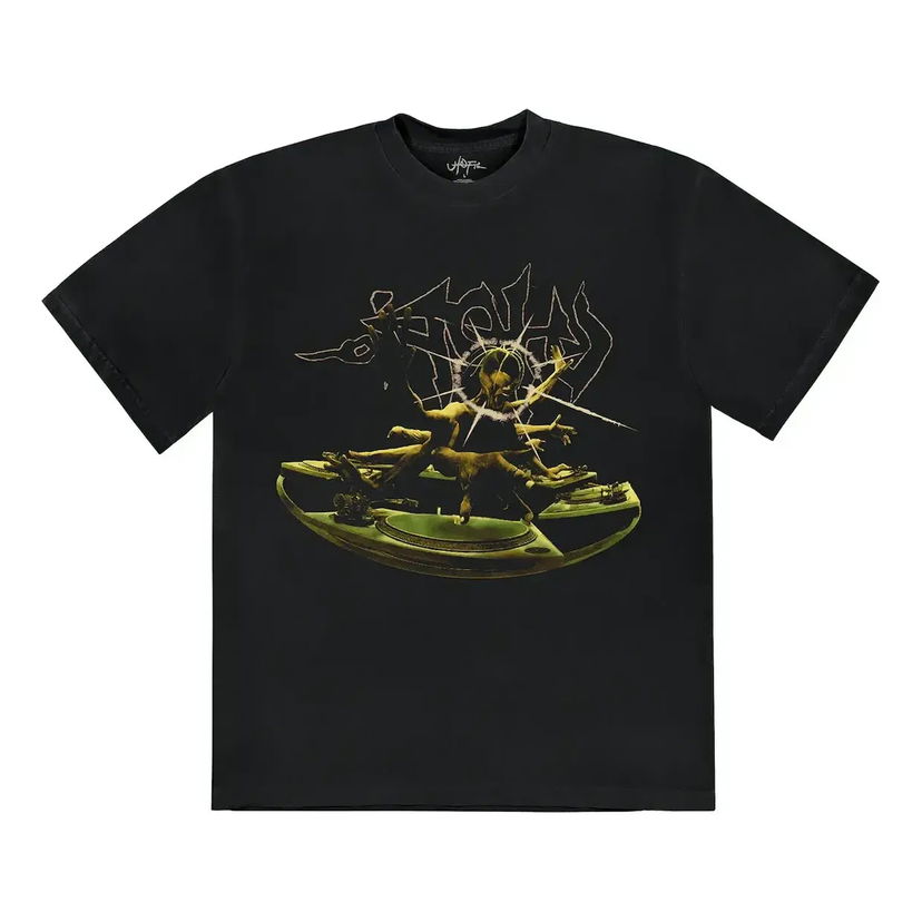 T-shirt Cactus Jack by Travis Scott Travis Scott DJ Graphic T-Shirt Svart | TSUT-SS08