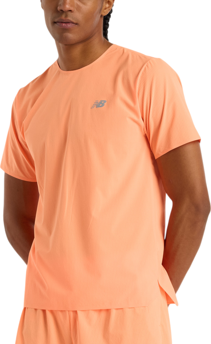 T-shirt New Balance New Balance Race Day Ultra Light T-Shirt Orange | mt51208-hmo, 0