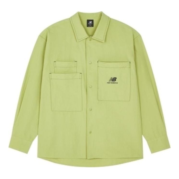 Skjorta New Balance Classic Logo Shirt Grön | AMJ23303-RYS