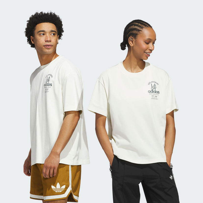 T-shirt adidas Performance Sports Design GFX Tee Vit | JW6643