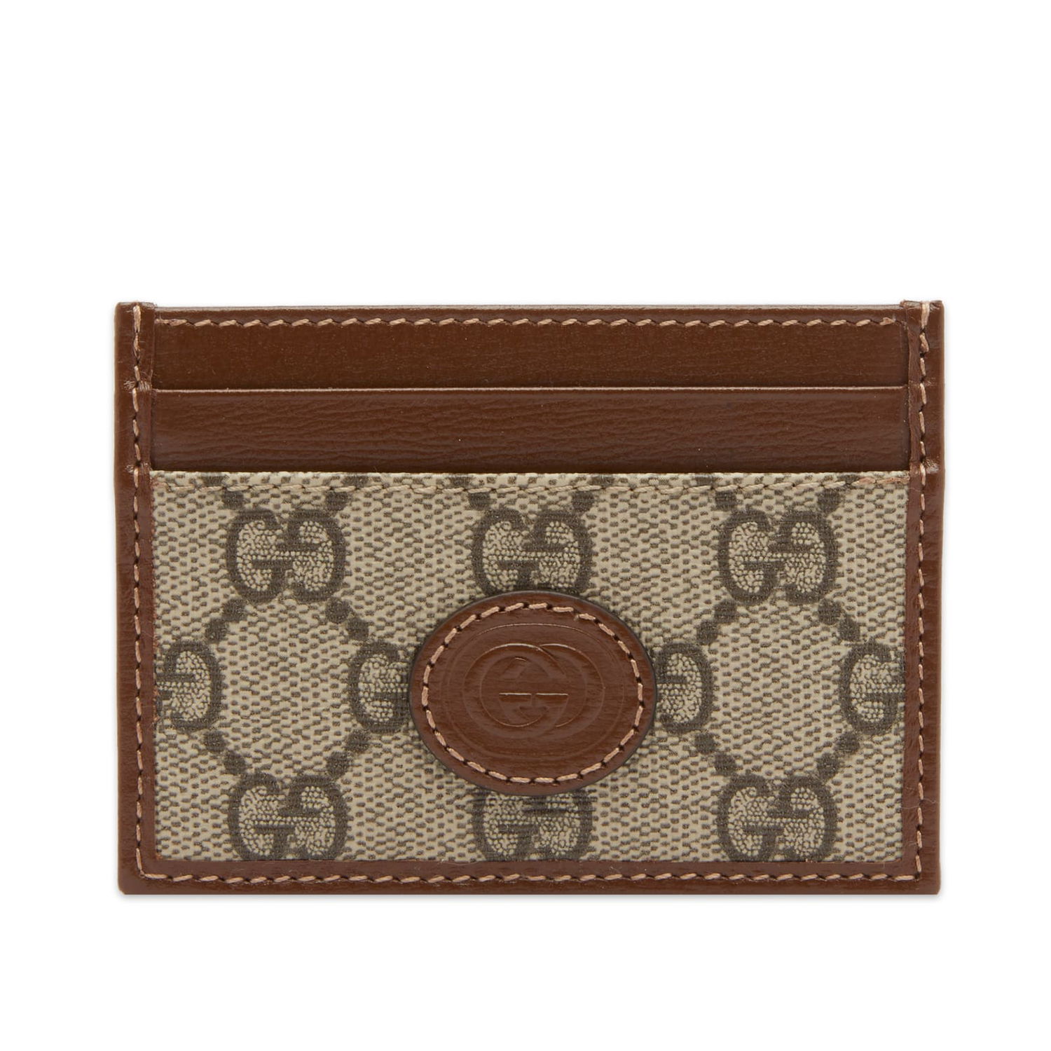 Plånbok Gucci Supreme Oval Card Holder Brun | 673002-92TCG-8563, 0