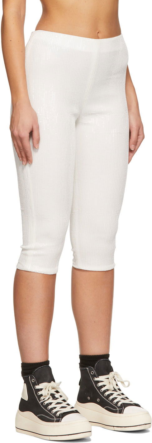 Shorts We11done We11done Sequin Cycling Shorts Vit | WD-PT1-22-295-W-WH, 1