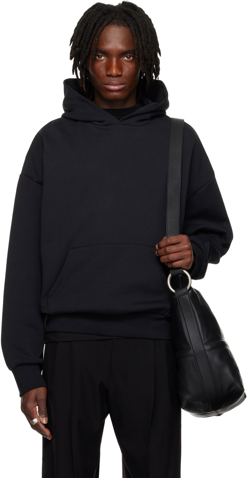Sweatshirt Fear of God Fear of God ESSENTIALS Classic Hoodie Svart | 192AS252050F