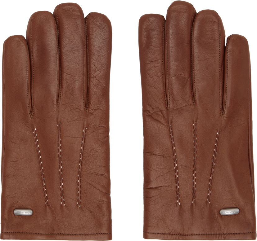 Handskar OUR LEGACY OUR LEGACY Piped Seam Leather Gloves Brun | A4258HA