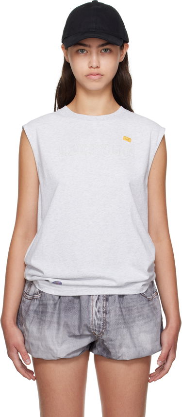 Linne Acne Studios Acne Studios Logo Muscle Tee Grå | CL0350-, 0