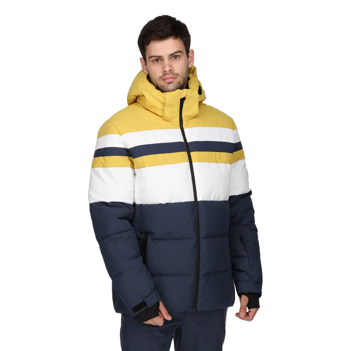 Pufferjacka Ellesse Hooded Color Block Padded Ski Jacket LEON Flerfärgad | ELA233M504-02, 0