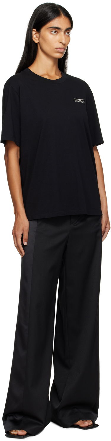 T-shirt Maison Margiela MM6 Maison Margiela Cotton Jersey T-Shirt Svart | SH2GC0031 M20048, 3