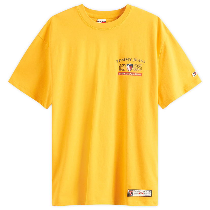 T-shirt Tommy Hilfiger Archive Games Gul | DM0DM19545KEM