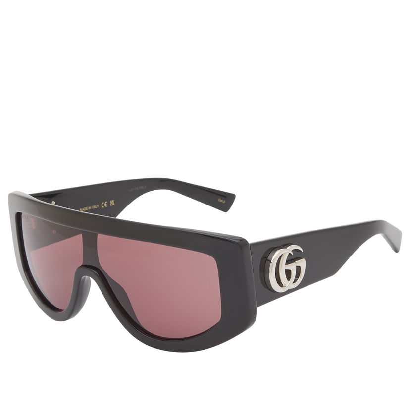 Solglasögon Gucci Oversized Shield Sunglasses Svart | GG1950S-002