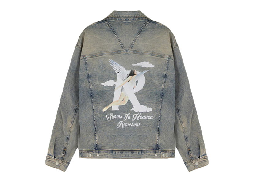Jacka Represent Clo Represent Storms In Heaven Jacket Blue Cream Grå | M01232-25