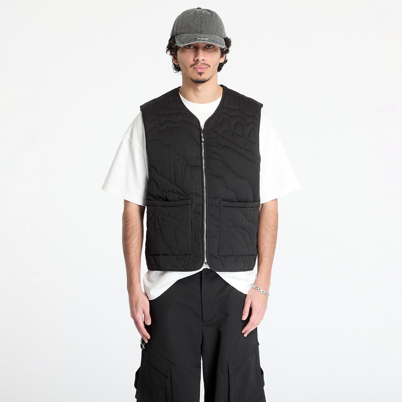 Väst Footshop Silver Lining Quilted Vest Svart | FTSHP_467