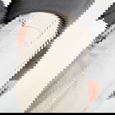 Byxor Tommy Hilfiger Corduroy High Rise Pants Beige | DW0DW11183 ABI, 1