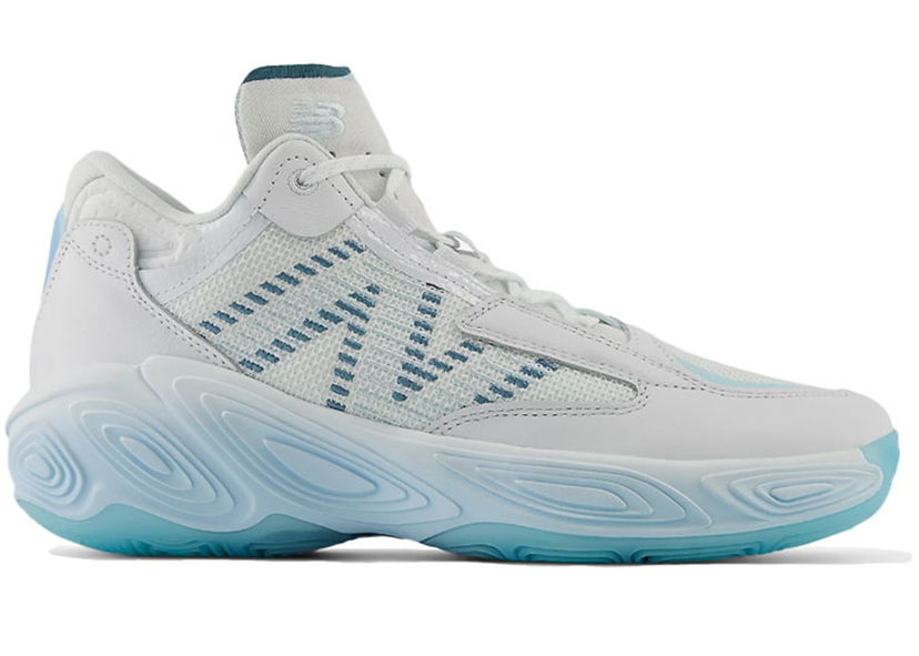 Basketboll New Balance Fresh Foam BB v2 Light Chrome Blue Grå | BBFRSHW2