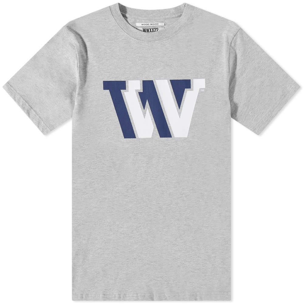 T-shirt WOOD WOOD Bobby VVVV Tee Grå | 50025709-2489-1003, 0