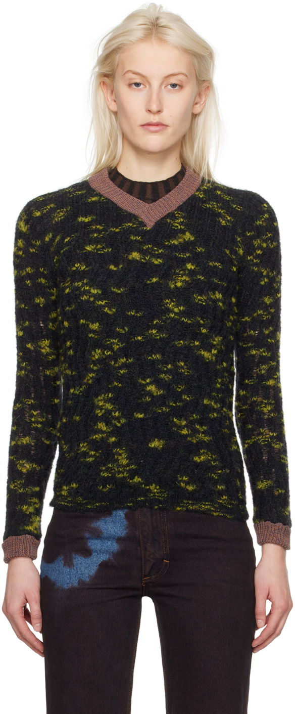 Sweater Eckhaus Latta Plume Sweater Svart | 8058-EL-PS24-C -, 0