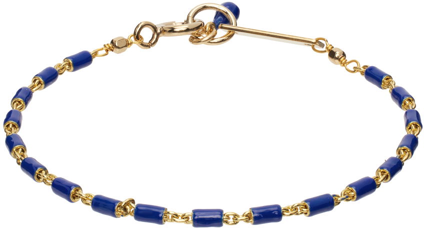 Armband ISABEL MARANT Chain Bracelet with Blue Enamel Blå | BR0002FA-A3B01B, 0