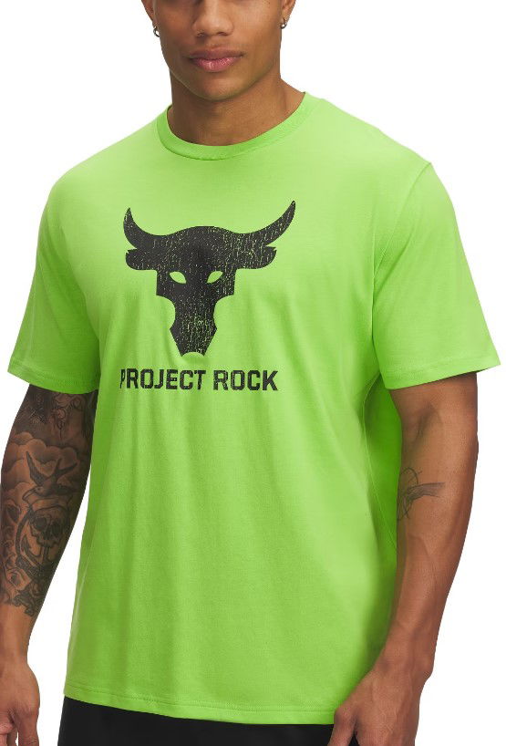 T-shirt Under Armour Project Rock Brahma Bull Short Sleeve T-Shirt Grön | 1383191-362