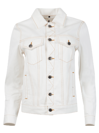 Jacka Palm Angels x The Webster Logo Degrade Denim Jacket Vit | PWYE011G21DEN0010140