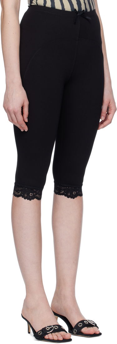 Damasker Miaou Miaou Billy Capri Short Leggings Svart | 3012PONBLK, 1