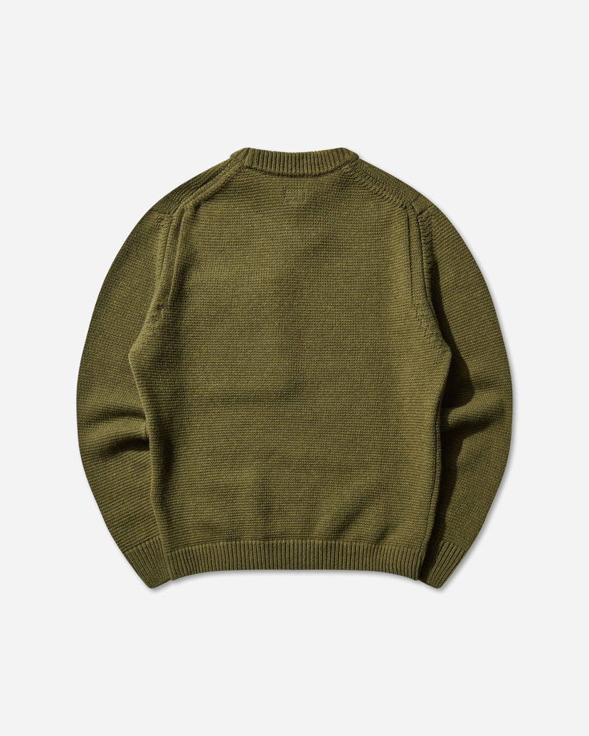 Sweater C.P. Company Lambswool Crewneck Sweater Grön | 19CMKN244A-110149M 652