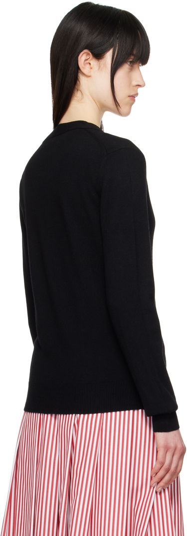 Sweater Comme des Garçons COMME des GARÇONS PLAY Heart Cardigan Svart | AX-N024-051, 2