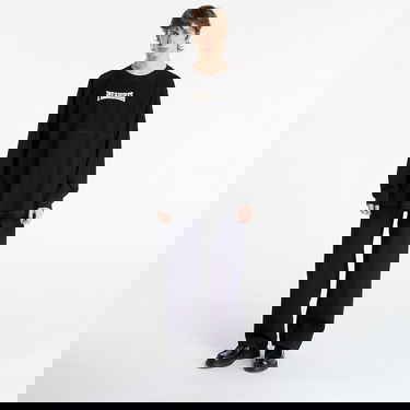 T-shirt Pleasures Bulldog Heavyweight Long Sleeve Svart | P25F039-BLACK, 3