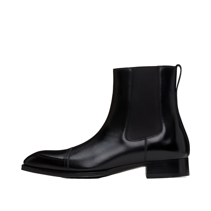 Sneakers och skor Tom Ford Leather Elkan Chelsea Boots Svart | J1140-LCL021N