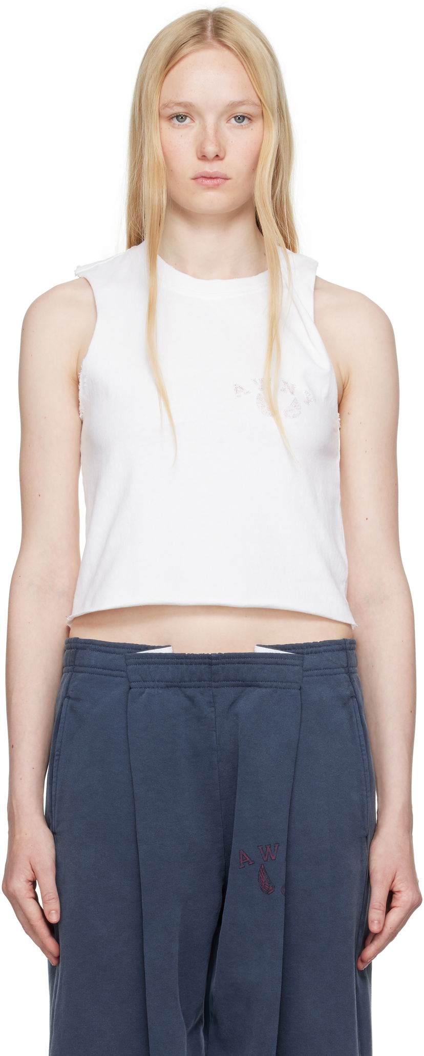Linne Alexander Wang Alexander Wang.t Muscle Tank Top Vit | 4CC2251566