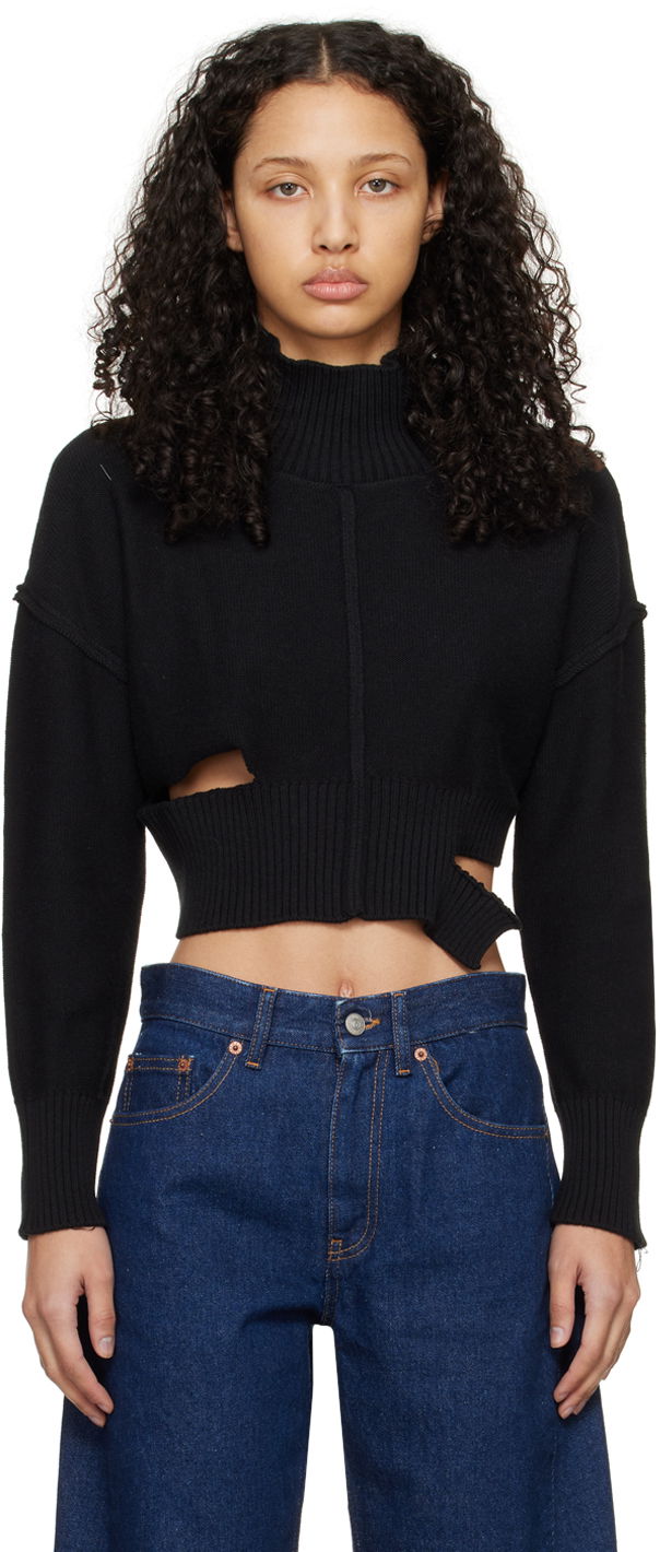 Sweater Maison Margiela MM6 Boxy Sweater Svart | S52HA0285 S18444