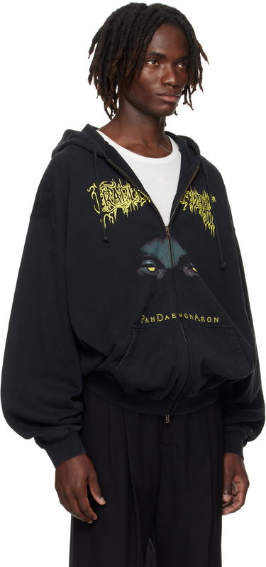 Sweatshirt VETEMENTS Vetements Cradle of Filth 'Pandaemonaeon' Zip-Up Hoodie Svart | UCF76ZU550B, 1