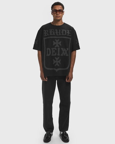 T-shirt Rhude Deix Shield Oversized T-Shirt Svart | RHPF25TT08012-0015, 1