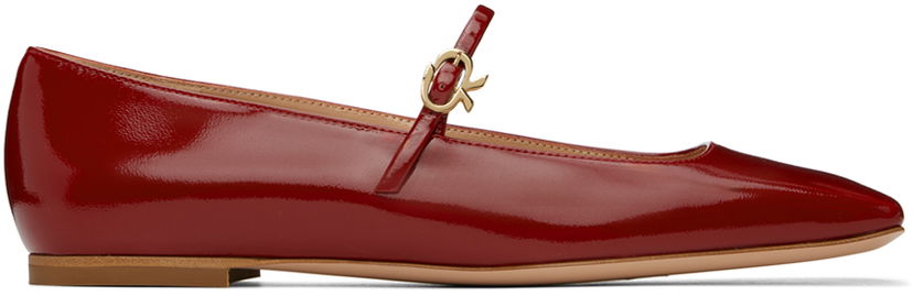 Sneakers och skor Gianvito Rossi Gianvito Rossi Christina 05 Ballerina Flats Röd | G22246-05CUO-NUI