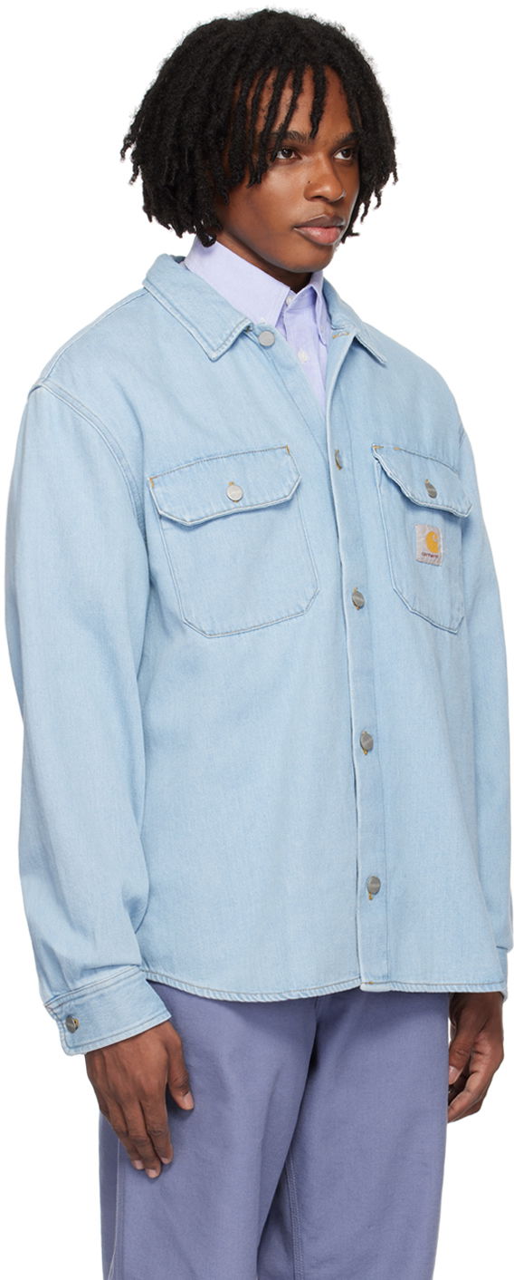 Skjorta Carhartt WIP Carhartt WIP Harvey Denim Overshirt Blå | I033346, 1