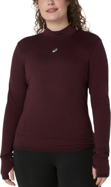 T-shirt Asics ROAD WINTER SEAMLESS Long Sleeve Top Bourgogne | 2012d277-600, 0